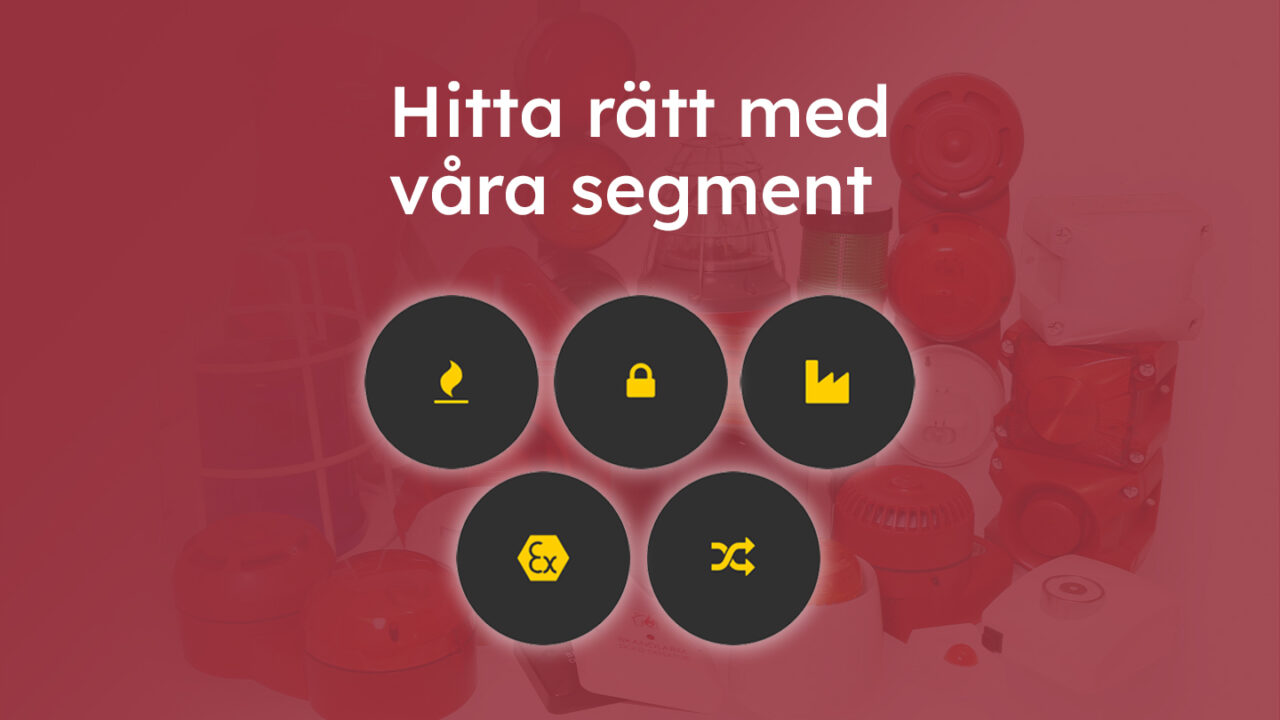 Vår hemsida bygger på 5 segment